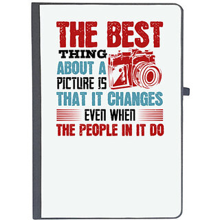                       UDNAG Ruled Notebook Diary 'Cameraman | THE BEST THING ABOUT A', [A5 80Pages 80GSM]                                              