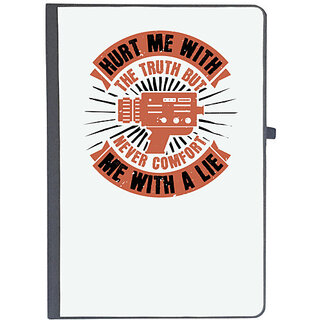                       UDNAG Ruled Notebook Diary 'Cameraman | HURT ME WITH THE TRUTH BUT', [A5 80Pages 80GSM]                                              