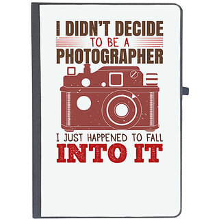                       UDNAG Ruled Notebook Diary 'Cameraman | I DIDNT DECIDE TO BE A PHOTOGRAPHER', [A5 80Pages 80GSM]                                              