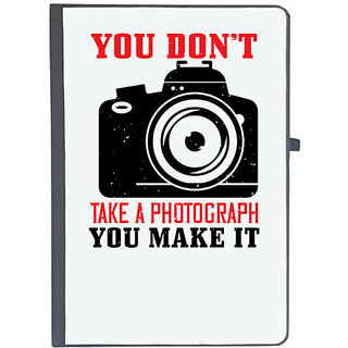                       UDNAG Ruled Notebook Diary 'Cameraman | YOU DON'T TAKE A PHOTOGRAPH', [A5 80Pages 80GSM]                                              
