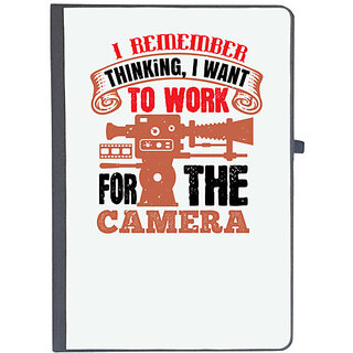                       UDNAG Ruled Notebook Diary 'Cameraman | I REMEMBER THINKING I WANT', [A5 80Pages 80GSM]                                              