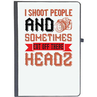                      UDNAG Ruled Notebook Diary 'Cameraman | I SHOOT PEOPLE AND SOMETIMES-03', [A5 80Pages 80GSM]                                              