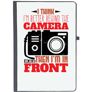                       UDNAG Ruled Notebook Diary 'Cameraman | I think I'm better behind the camera', [A5 80Pages 80GSM]                                              