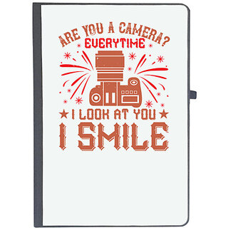                       UDNAG Ruled Notebook Diary 'Cameraman | ARE YOU A CAMERA everytime,', [A5 80Pages 80GSM]                                              