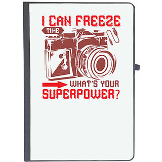                       UDNAG Ruled Notebook Diary 'Cameraman | I CAN FREEZE time what's your', [A5 80Pages 80GSM]                                              