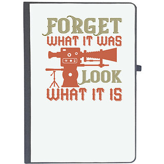                       UDNAG Ruled Notebook Diary 'Cameraman | Forget WHAT IT WAS', [A5 80Pages 80GSM]                                              