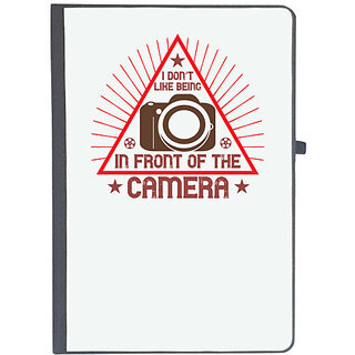                       UDNAG Ruled Notebook Diary 'Cameraman | I don't LIKE BEING', [A5 80Pages 80GSM]                                              