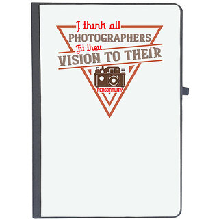                       UDNAG Ruled Notebook Diary 'Cameraman | I think all photographers', [A5 80Pages 80GSM]                                              