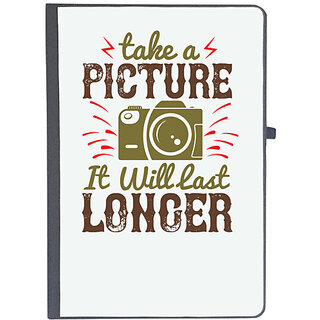                       UDNAG Ruled Notebook Diary 'Cameraman | Take a picture it will last longer', [A5 80Pages 80GSM]                                              