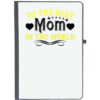                       UDNAG Ruled Notebook Diary 'Mother | to the best mom in the world', [A5 80Pages 80GSM]                                              