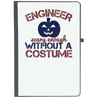                       UDNAG Ruled Notebook Diary 'Engineer | ENGINEER SCARY ENOUGH WITHOUT A COUSTUME', [A5 80Pages 80GSM]                                              