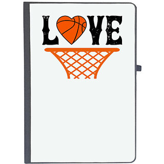                       UDNAG Ruled Notebook Diary 'Basketball | Love copy 4', [A5 80Pages 80GSM]                                              