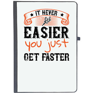                       UDNAG Ruled Notebook Diary 'Cycling | It never easier you just get faster', [A5 80Pages 80GSM]                                              