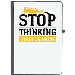                       UDNAG Ruled Notebook Diary 'Drinking | Stop Thinking Start Drinking', [A5 80Pages 80GSM]                                              