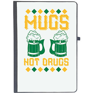                       UDNAG Ruled Notebook Diary 'Beer | mugs not', [A5 80Pages 80GSM]                                              