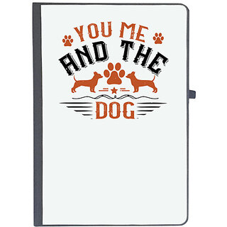                       UDNAG Ruled Notebook Diary 'Dogss | You, Me And The Dogs', [A5 80Pages 80GSM]                                              