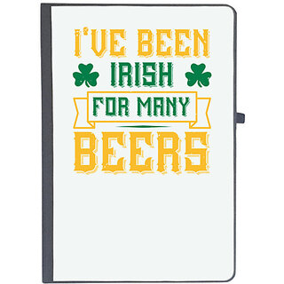                       UDNAG Ruled Notebook Diary 'Beer | I've been irish for many beers', [A5 80Pages 80GSM]                                              