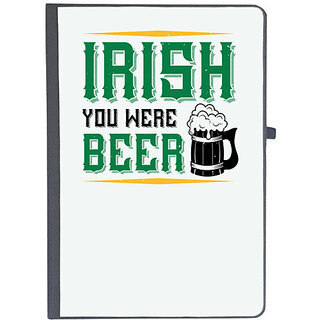                       UDNAG Ruled Notebook Diary 'Beer | Irish you were beer', [A5 80Pages 80GSM]                                              