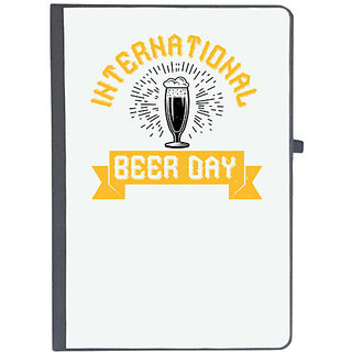                       UDNAG Ruled Notebook Diary 'Beer | international beer day', [A5 80Pages 80GSM]                                              
