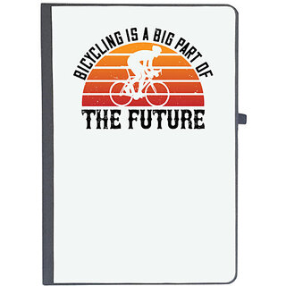                       UDNAG Ruled Notebook Diary 'Cycling | Bicycling is a big part of the future', [A5 80Pages 80GSM]                                              