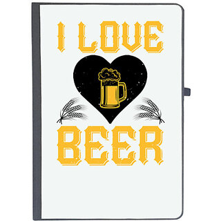                       UDNAG Ruled Notebook Diary 'Beer | I love beer', [A5 80Pages 80GSM]                                              