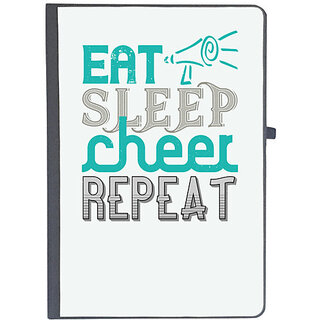                       UDNAG Ruled Notebook Diary 'Routin | Eat sleep cheer reapet (1)', [A5 80Pages 80GSM]                                              