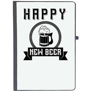                       UDNAG Ruled Notebook Diary 'Beer | HAPPY NEW BEER', [A5 80Pages 80GSM]                                              