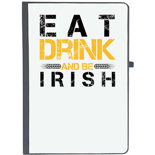                       UDNAG Ruled Notebook Diary 'Irish | Eat drink and be irish', [A5 80Pages 80GSM]                                              