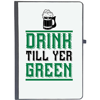                       UDNAG Ruled Notebook Diary 'Beer | Drink Till Yer Green', [A5 80Pages 80GSM]                                              