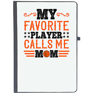                       UDNAG Ruled Notebook Diary 'Mother | My favorite player calls me mom 2', [A5 80Pages 80GSM]                                              
