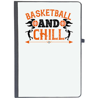                       UDNAG Ruled Notebook Diary 'Basketball | Basketball & chill', [A5 80Pages 80GSM]                                              