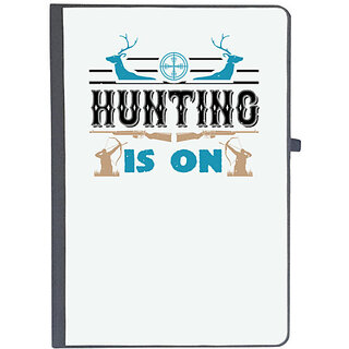                       UDNAG Ruled Notebook Diary 'Hunting | hunting is on', [A5 80Pages 80GSM]                                              