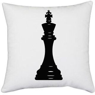                      UDNAG White Polyester 'Couple | Queen1' Pillow Cover [16 Inch X 16 Inch]                                              
