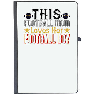                       UDNAG Ruled Notebook Diary 'Mother | This football mom loves her footboll boy', [A5 80Pages 80GSM]                                              