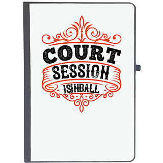                       UDNAG Ruled Notebook Diary 'Basketball | Court is in ball session', [A5 80Pages 80GSM]                                              