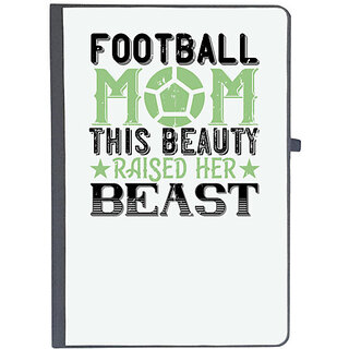                       UDNAG Ruled Notebook Diary 'Mother | Football mom This beauty raised her', [A5 80Pages 80GSM]                                              