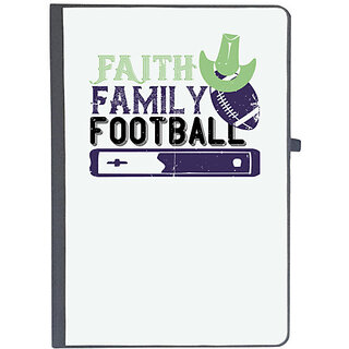                       UDNAG Ruled Notebook Diary 'Football | Faith family football 2 (1)', [A5 80Pages 80GSM]                                              