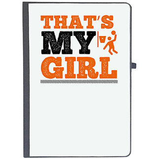                       UDNAG Ruled Notebook Diary 'Basketball | Thats my girl', [A5 80Pages 80GSM]                                              