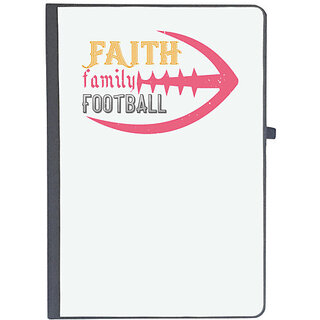                       UDNAG Ruled Notebook Diary 'Football | Faith family football copy', [A5 80Pages 80GSM]                                              
