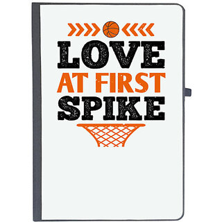                       UDNAG Ruled Notebook Diary 'Love | Love at first spike', [A5 80Pages 80GSM]                                              