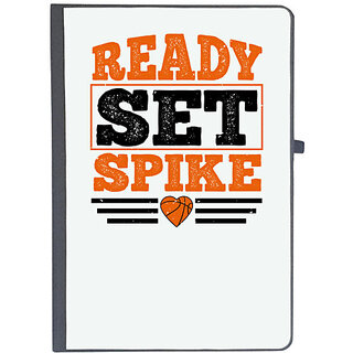                       UDNAG Ruled Notebook Diary 'Basketball | Ready, set, spike', [A5 80Pages 80GSM]                                              