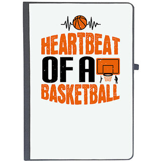                      UDNAG Ruled Notebook Diary 'Basketball | Heartbeat of a basketball', [A5 80Pages 80GSM]                                              