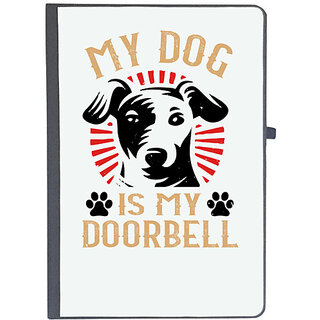                       UDNAG Ruled Notebook Diary 'Dog | My Dog Is My Doorbell', [A5 80Pages 80GSM]                                              