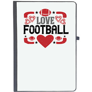                       UDNAG Ruled Notebook Diary 'Football | Love football 3', [A5 80Pages 80GSM]                                              