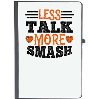                       UDNAG Ruled Notebook Diary 'Basketball | Less talk, more smash', [A5 80Pages 80GSM]                                              