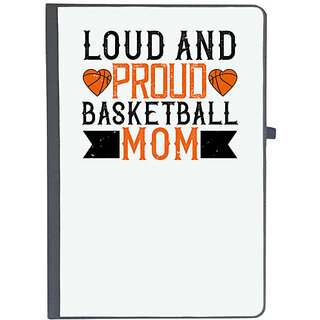                       UDNAG Ruled Notebook Diary 'Mother | Loud & proud basketball mom', [A5 80Pages 80GSM]                                              