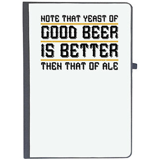                       UDNAG Ruled Notebook Diary 'Beer | Note, that yeast of good Beer, is better then that of Ale', [A5 80Pages 80GSM]                                              
