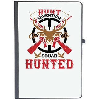                       UDNAG Ruled Notebook Diary 'Hunter | hunt adventure or be squad hunted', [A5 80Pages 80GSM]                                              