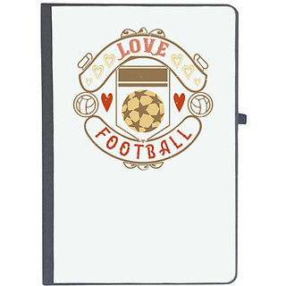                       UDNAG Ruled Notebook Diary 'Football | love football 1', [A5 80Pages 80GSM]                                              