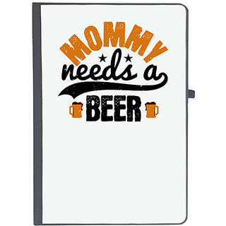                       UDNAG Ruled Notebook Diary 'Mother | Mommy needs a beer', [A5 80Pages 80GSM]                                              
